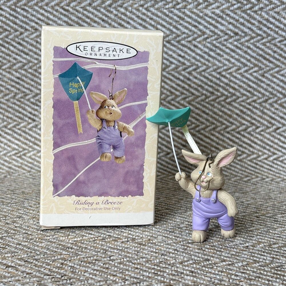 1994‎ Hallmark "Riding a Breeze" Happy Spring Collector's Ornament EASTER